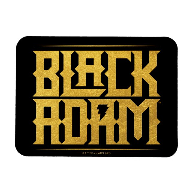 Black Adam Stacked Name Graphic Magnet (Horizontal)