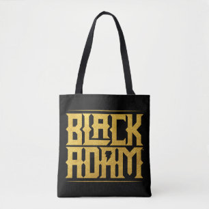 Black Adam Stacked Name Graphic Tote Bag