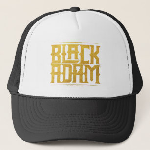 Black Adam Stacked Name Graphic Trucker Hat