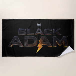 Black Adam Theatrical Logo Beach Towel
