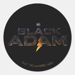 Black Adam Theatrical Logo Classic Round Sticker