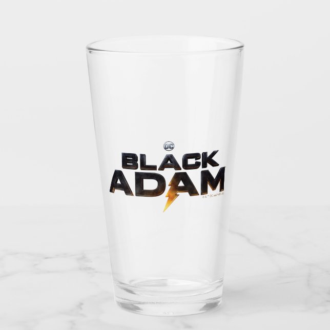 Black Adam Theatrical Logo Glass (Front)