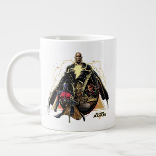 Black Adam Triangular Group Graphic Large Coffee Mug