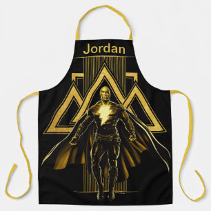 Black Adam Triangular Pillar Graphic Apron