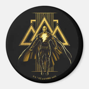 Black Adam Triangular Pillar Graphic Magnet