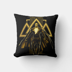 Black Adam Triangular Pillar Graphic Throw Pillow