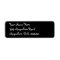 Black address labels