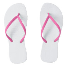 Black Adult Flip Flops, Slim Straps