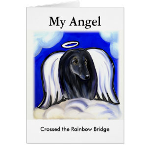 BLACK AFGHAN HOUND ANGEL