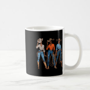 Black African American Cowgirl Western Country Rod Coffee Mug