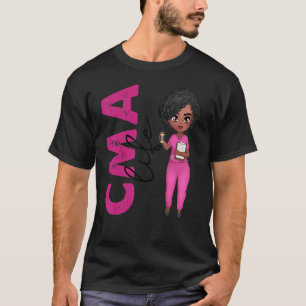 Black African American Nurse Cma Healthcare T-Shirt