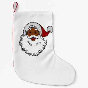 black african santa claus christmas small christmas stocking