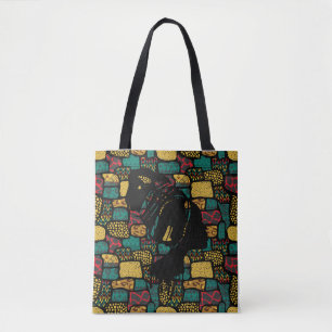 Black African Woman Tote Bag