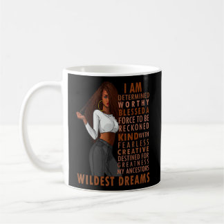 Black Afro Woman Melanin Girl Black History Month Coffee Mug