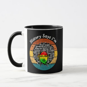Black Afro Woman Melanin Girl Black History Month Mug