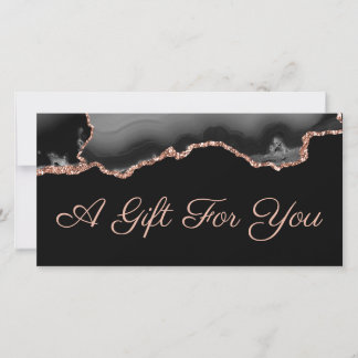 black agate gift certificate