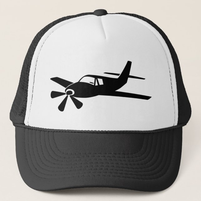 Black Airplane Designer Hat (Front)