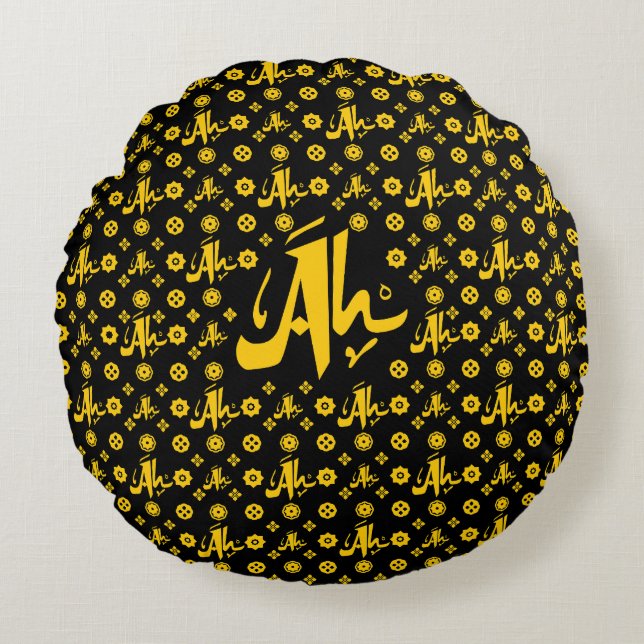 Black Aladino Hammam Cross Body Bag Round Pillow (Front)