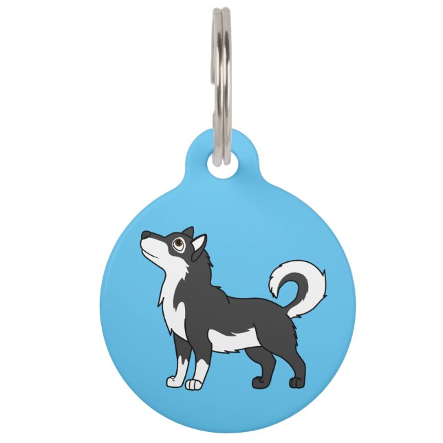 Black Alaskan Malamute Pet Tag (Front)