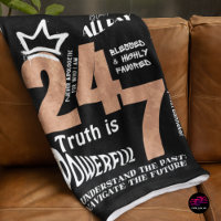 Black All Day 24/7 Slogan Graphic