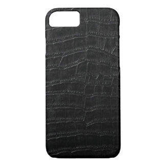 black alligator leather iPhone 8/7 case