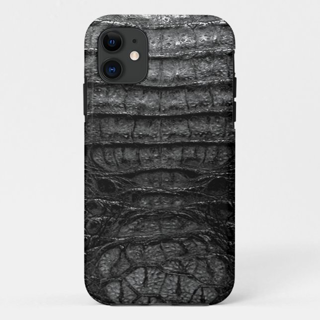 Black Alligator Skin Case-Mate iPhone Case (Back)