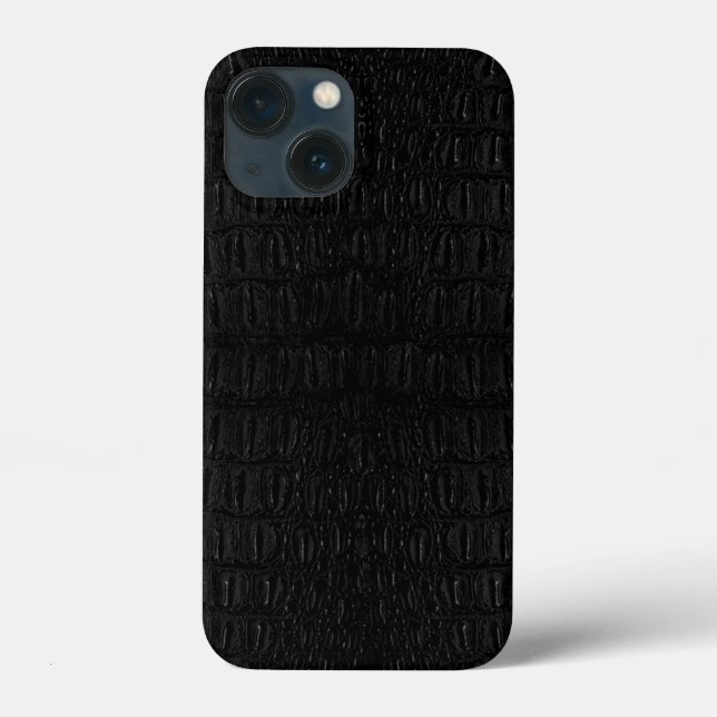 Black Alligator Skin Print New Case-Mate iPhone Case (Back)