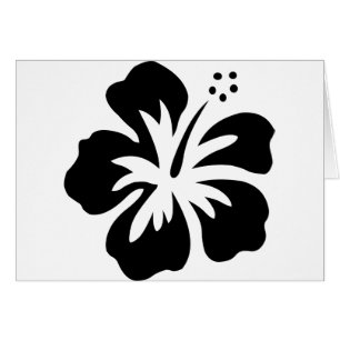 Black aloha flower
