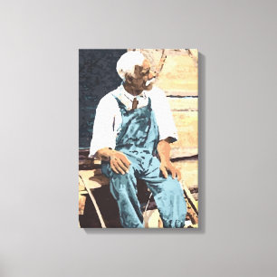 Black America "Old Joe" Canvas Print