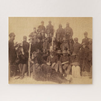 Black American Fighting Cavalry: Buffalo Warriors Jigsaw Puzzle
