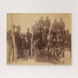 Black American Fighting Cavalry: Buffalo Warriors Jigsaw Puzzle