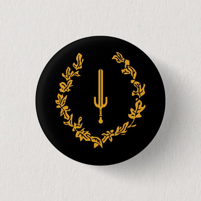 Black American Heritage Flag  1 Inch Round Button (Front)