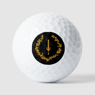 Black American Heritage Flag  Golf Balls
