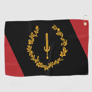 Black American Heritage Flag  Golf Towel