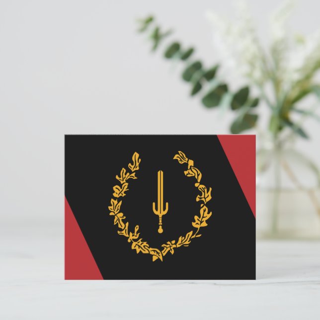 Black American Heritage Flag  Postcard (Standing Front)