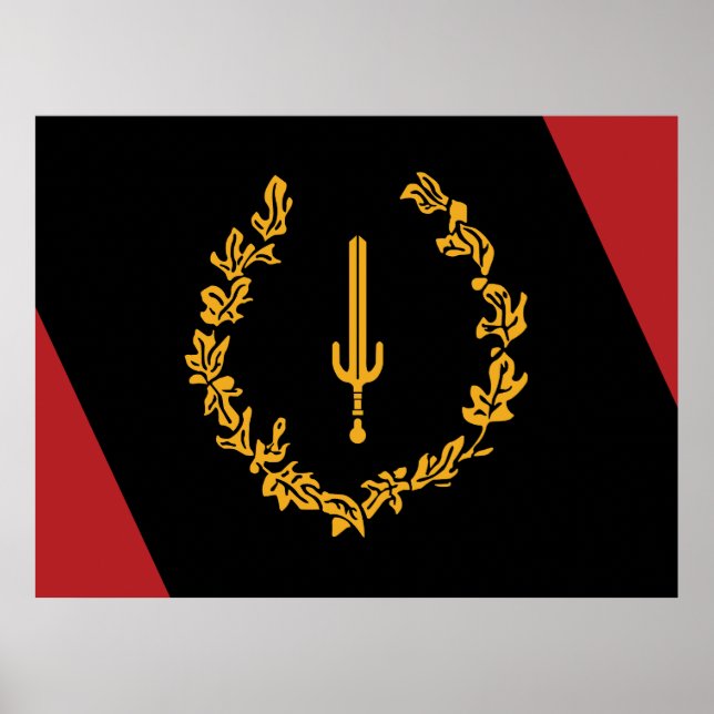 Black American Heritage Flag  Poster (Front)