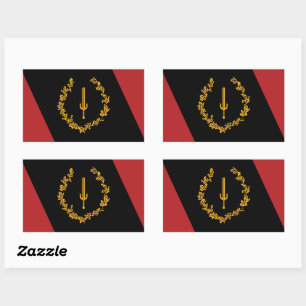 Black American Heritage Flag  Sticker