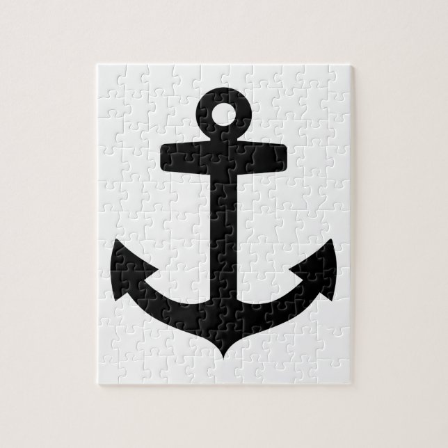 Black anchor jigsaw puzzle (Vertical)