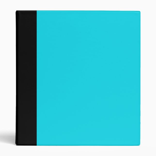 Black and Aqua Blue Binder (Front)