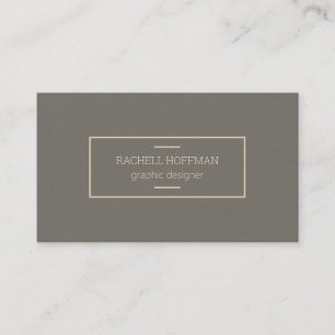 Black And Beige Business Card