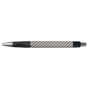 Black and beige five stripe pattern pen