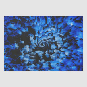 Black and Blue Abstract Tissue Paper