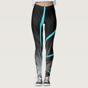 Black and Blue Atmosphere Leggings