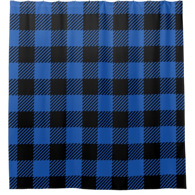Black and Blue Chequered Buffalo Pattern (Front)