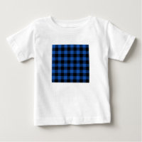 Black and Blue Chequered Buffalo Pattern