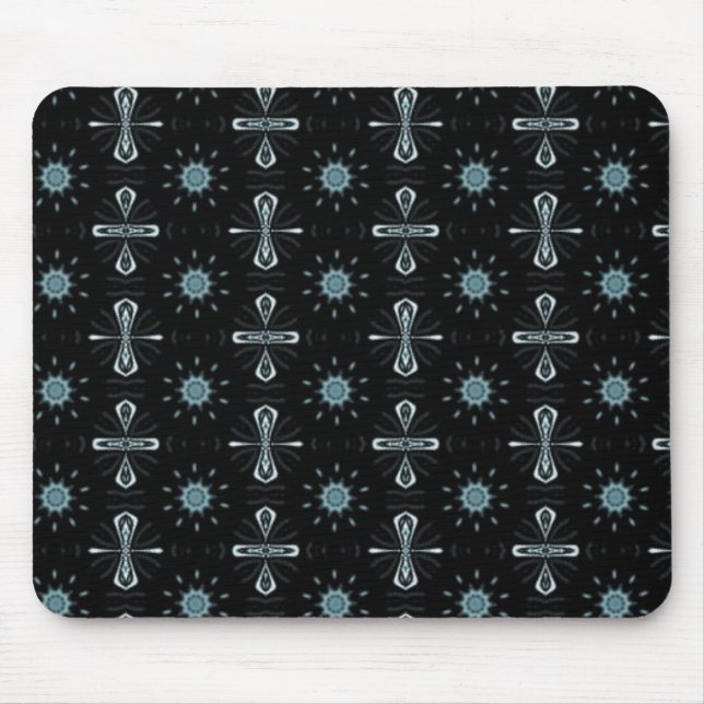 Black and blue delight mouse pad (Front)