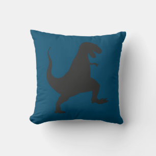 Black and Blue Dinosaur Cushion
