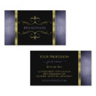 Black and Blue Glitter Gold Border Ornate Decor