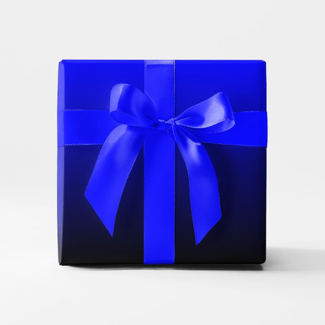 Black and Blue Gradient Wrapping Paper (Black and Blue Gradient Wrapping Paper)