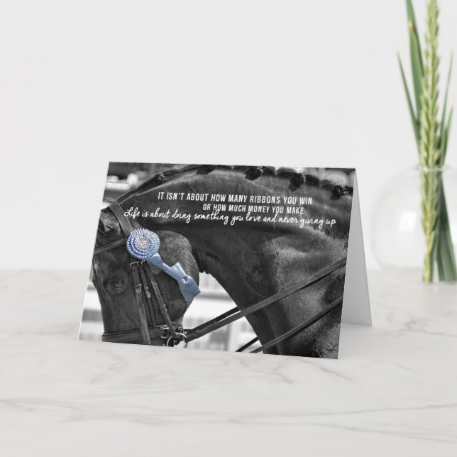 BLACK AND BLUE Greeting Card (Front)